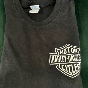 Harley-Davidson Black Tee with White Logo